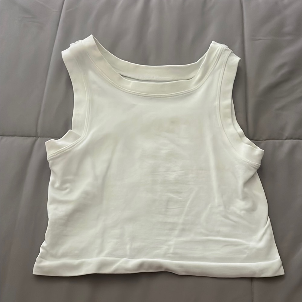 Sleeveless White Top